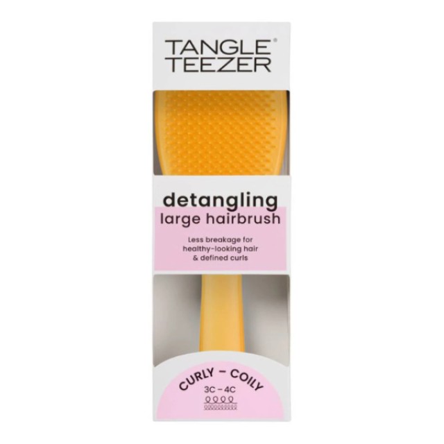 Tangle Teezer The Ultimate Detangler Large Curly Yellow Flower Βούρτσα για Σγουρά Μαλλιά, 1τμχ