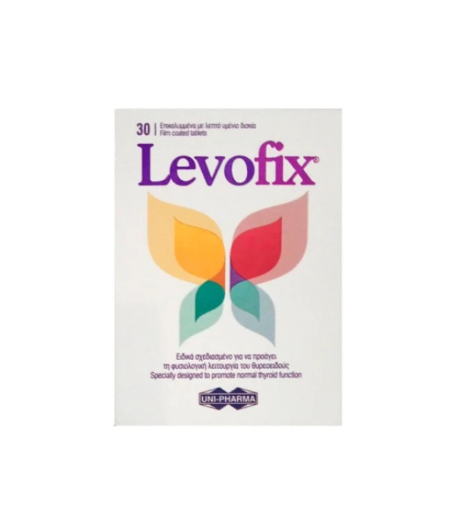 Uni-Pharma Levofix για την Φυσιολογική Λειτουργία του Θυροειδούς, 3...