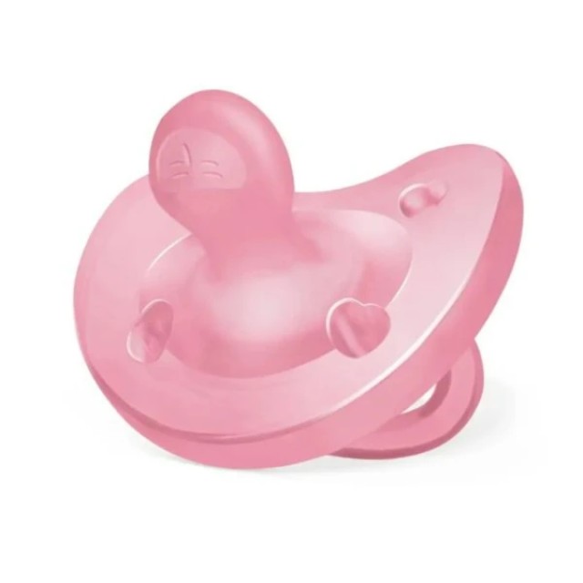 Chicco Physio Soft Πιπίλα Όλο Σιλικόνη 6-16m Ροζ, 1 Τεμάχιο
