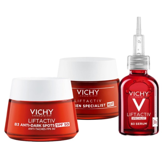 Vichy Liftactiv Summer Βundle Αγωγή για την Αντιμετώπιση Πανάδων Κηλίδων και Ρυτίδων, 1 σετ