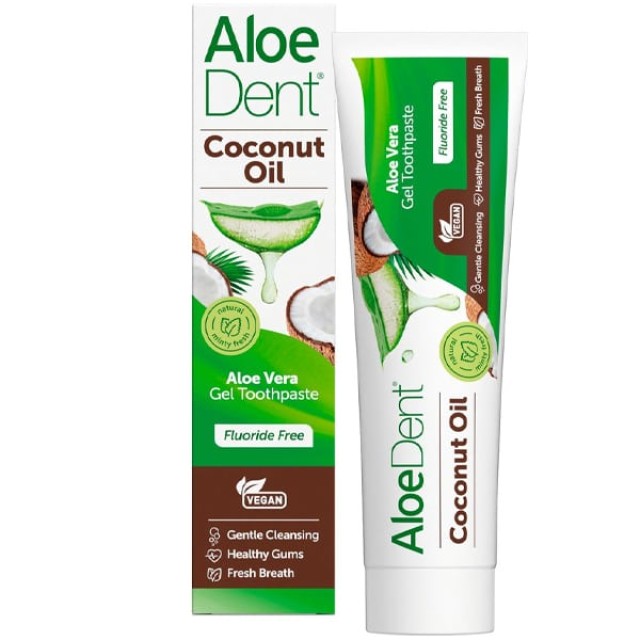 Optima Aloe Dent Coconut Οδοντόκρεμα Χωρίς Φθόριο με Γεύση Καρύδα, ...