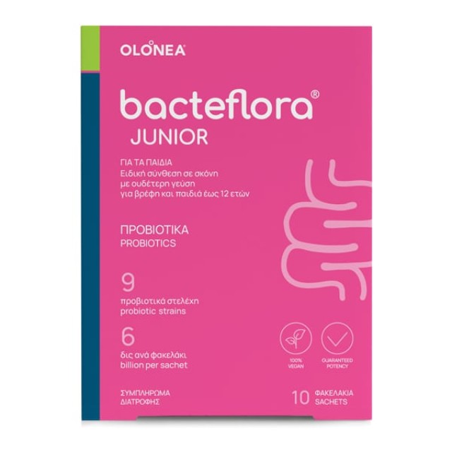 BacteFlora Junior Προβιοτικά, 10 Φακελάκια
