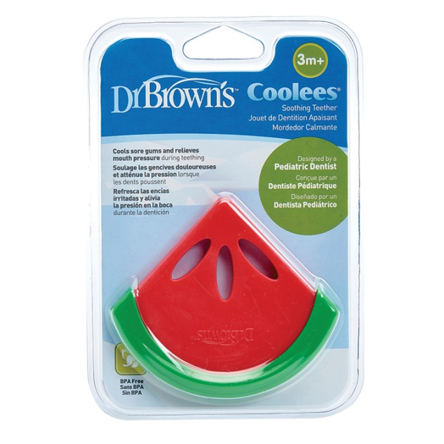 Dr Browns Coolees Δροσιστικός Κρίκος Οδοντοφυίας Ψυγείου Καρπούζι 3+ μηνών
