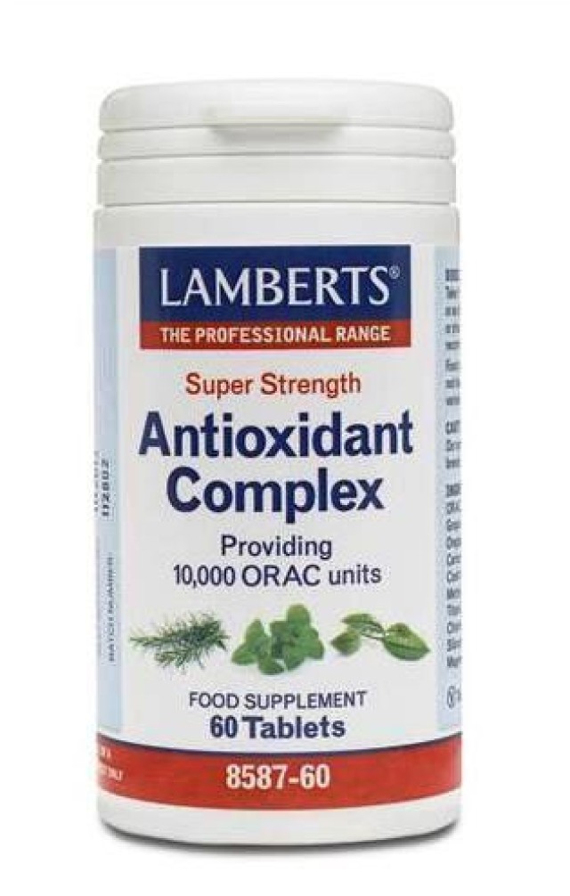 Lamberts Antioxidant Complex Συνδυασμός Φυτικών Αντιοξειδωτικών, 60 Ταμπλέτες