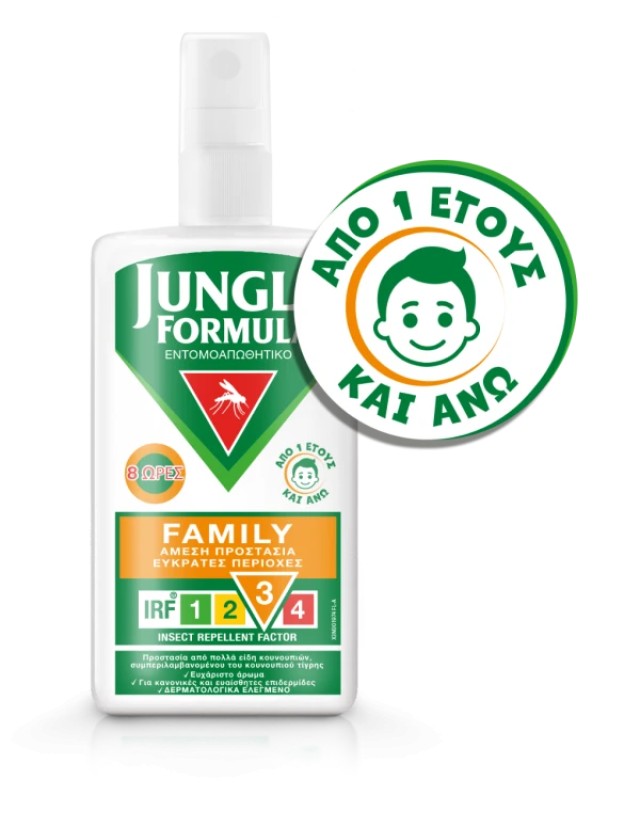 Jungle Formula Family Εντομοαπωθητικό Σπρέι, 100ml