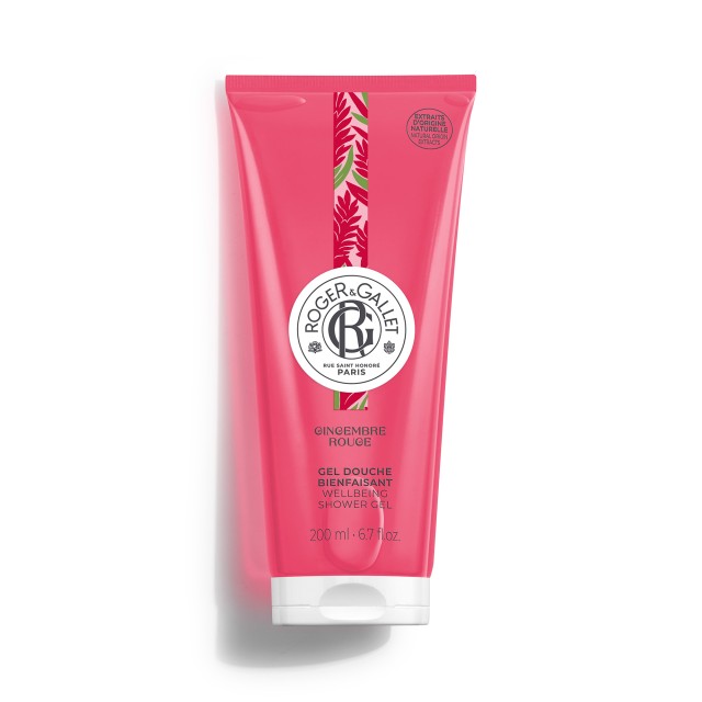 Roger & Gallet Gingembre Rouge Αφρόλουτρο Gel με Άρωμα Τζίντζερ & Ροζ Μούρων, 200ml