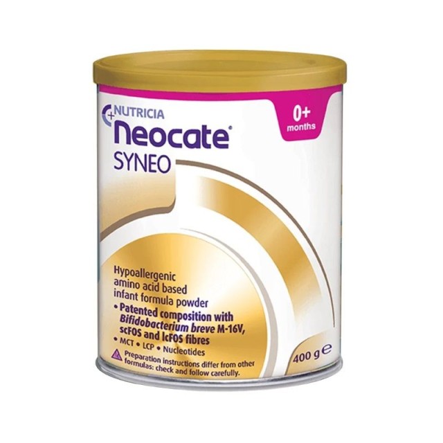 Nutricia Neocate Syneo 0-12m Βρεφική Φόρμουλα σε Μορφή Σκόνης, 400gr