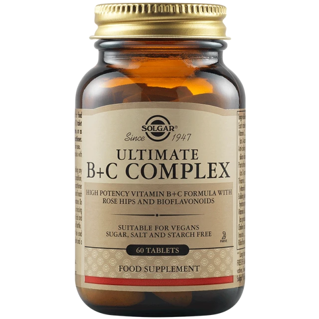 Solgar Ultimate B + C Complex, 60 Tablets