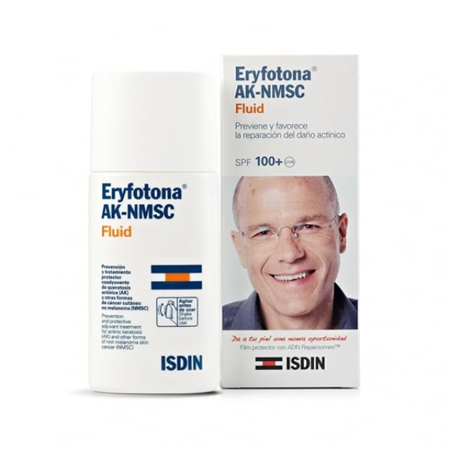 ISDIN Eryfotona AK-NMSC Fluid SPF100+ Αντηλιακό Προσώπου που Προλαμ...