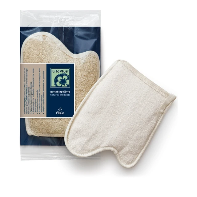 Lifoplus Original Deluxe Loofah Bath Glove Palm, 1pc