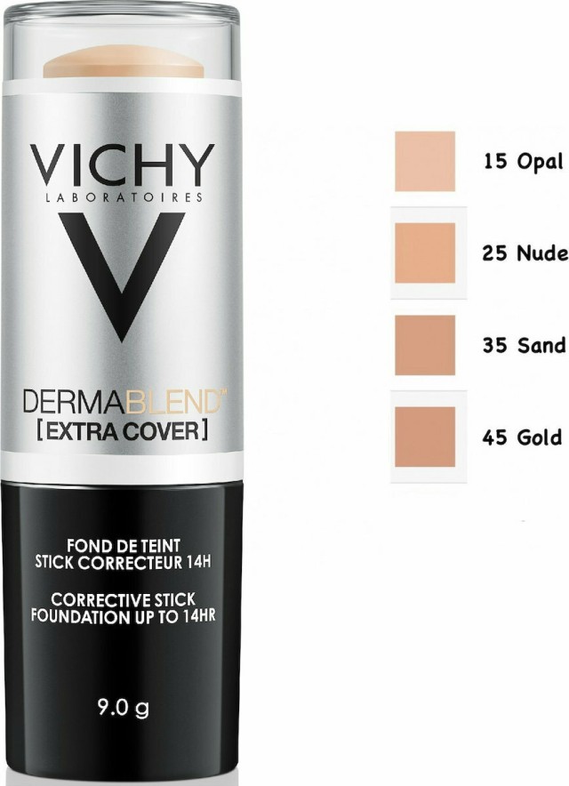 Vichy Dermablend Extra Cover No.35 Sand SPF30 Διορθωτικό Foundation Σε Μορφή Stick 9gr