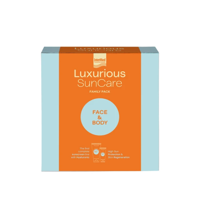 Luxurious Sun Care Family Pack Facial Sunscreen SPF50 75 ml + Anti-...