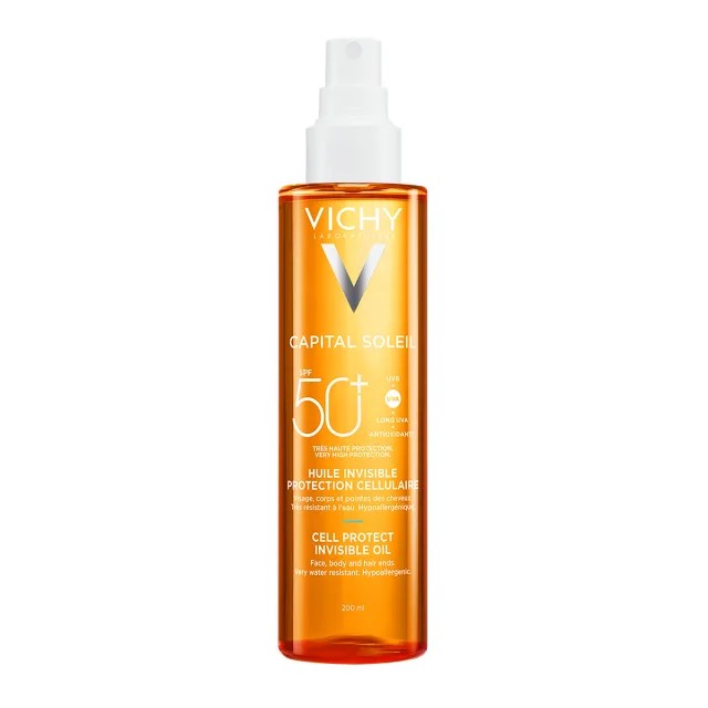 Vichy Capital Soleil Cell Protect Invisible Oil Αντηλιακό Λάδι SPF5...