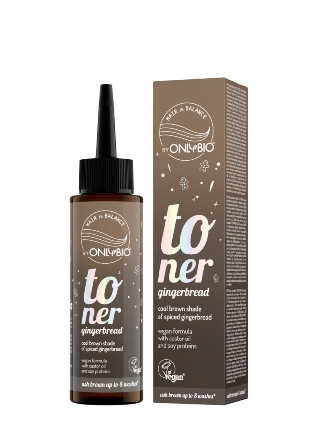 OnlyBio Toner Μαλλιών Gingerbread Καφέ, 100ml