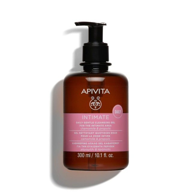 Apivita Intimate Daily Care Gentle Cleansing Gel Απαλό Gel Καθαρισμού Για Την Καθημερινή Υγιεινή Της Ευαίσθητης Περιοχής, 300ml