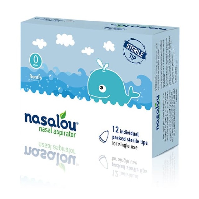 Nasalou Aspirator Refills Αποστειρωμένα Ανταλλακτικά Ρύγχη, 12 Tεμάχια