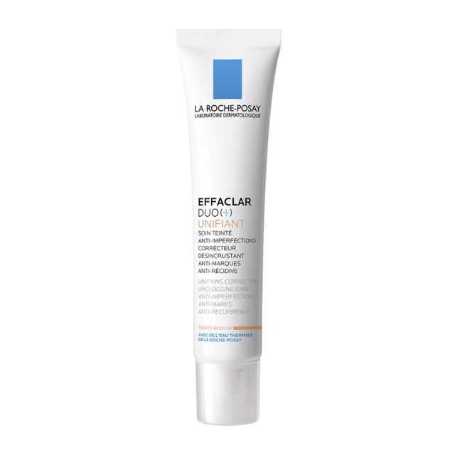 La Roche Posay Effaclar Duo (+) Unifiant Κρέμα Για Την Ακνεϊκή Επιδερμίδα Με Χρώμα Μεσαία Απόχρωση, 40ml