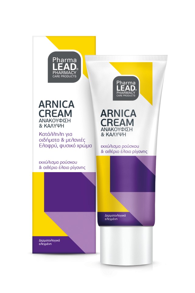 PharmaLead Arnica Cream Face & Body Κρέμα Για Την Ανακούφιση Από Μώλωπες και Οιδήματα για Πρόσωπο και Σώμα, 50ml