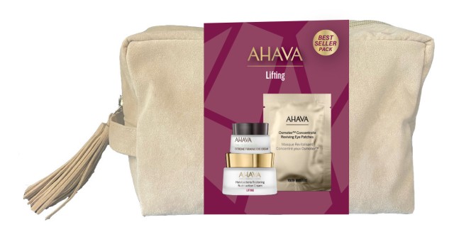Ahava Lifting Promo Halobacteria Restoring Cream Αντιγηραντική Κρέμα Προσώπου 50ml, Extreme Firming Eye Cream Κρέμα Ματιών 15ml & Osmoter Eye Patches Single Pair Μάσκα Ματιών, 1 Σετ