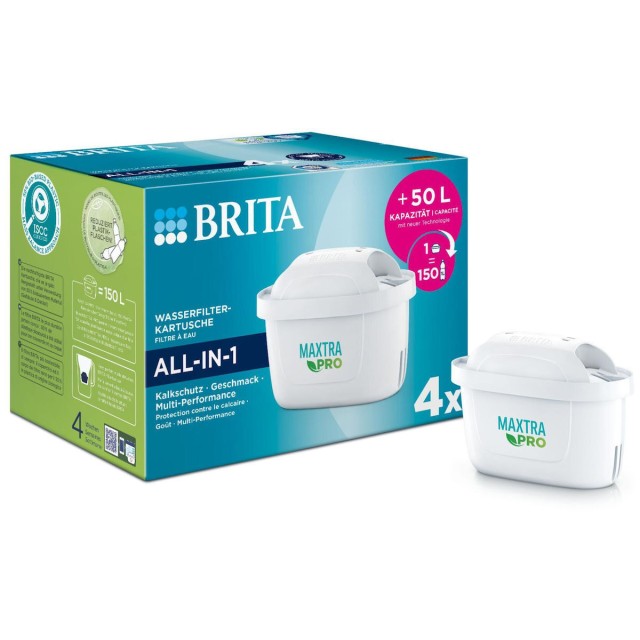 Brita Ανταλλακτικό Φίλτρο Νερού για Κανάτα Maxtra Pro All-in-1, 4τμχ