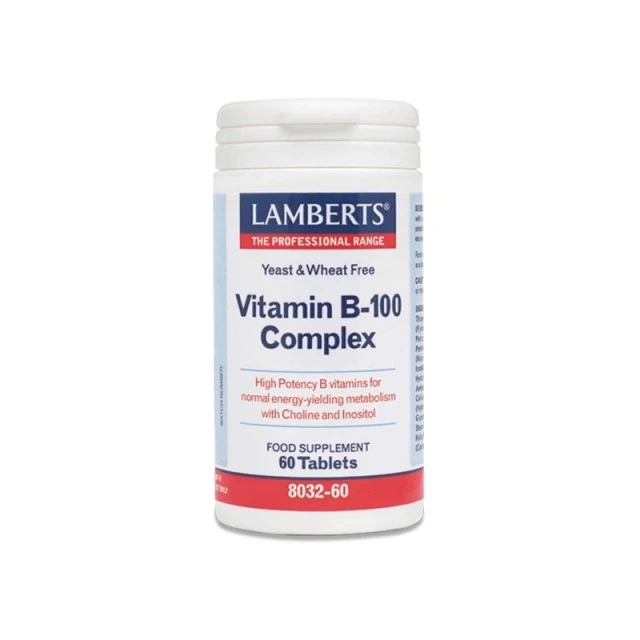Lamberts Vitamin B 100 Complex Dietary Supplement for Healthy Nervous...
