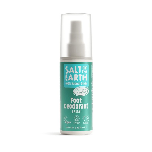 Salt of the Earth Peppermint & Tea Tree Natural Αποσμητικό Σπρέι Πο...
