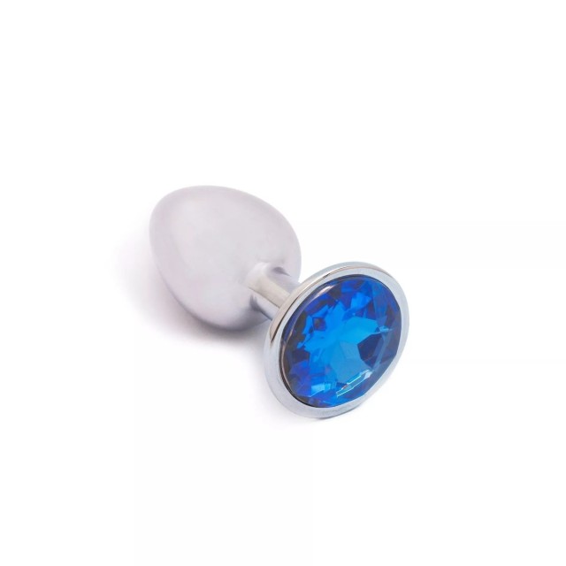 Platanomelon Plug Anal Pam Metal Azul Πρωκτική Σφήνα Μπλε Medium, 1 Τεμάχιο