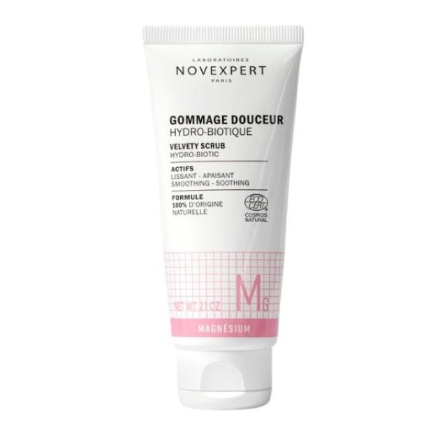 Novexpert Magnesium Hydro-Biotic Velvety Scrub Απαλό Scrub Προσώπου, 60 ml