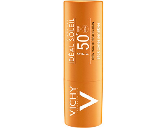 Vichy Capital Soleil Stick Zones Sensibles SPF50+ Αντιηλιακό Στικ, 9gr