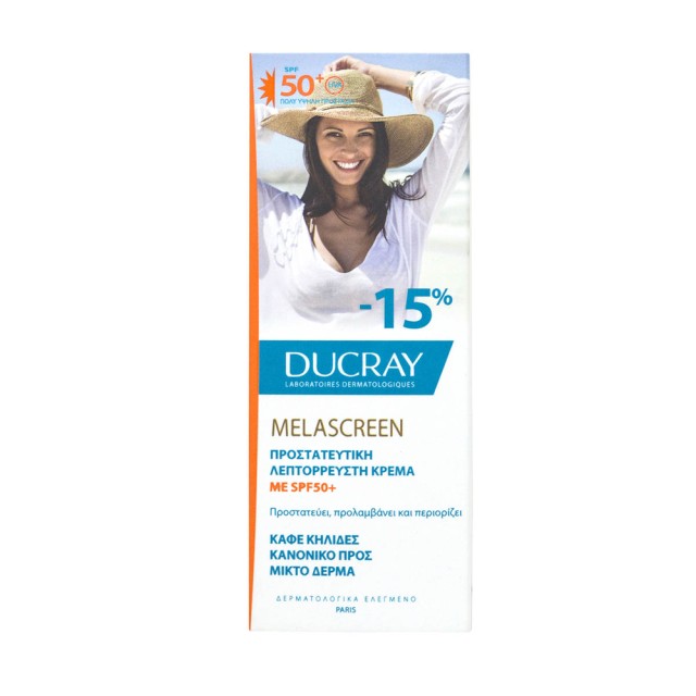 Ducray Melascreen Protective Anti-Spots Fluid SPF50+ for Normal to Combination Skin 50ml (Promo -15%)