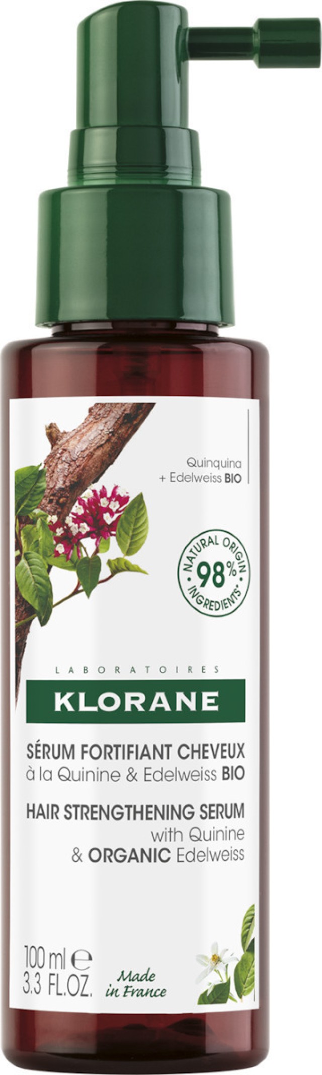 Klorane Hair Strengthening Serum Κατά Της Τριχόπτωσης με Κινίνη & Έντελβαϊς, 100ml