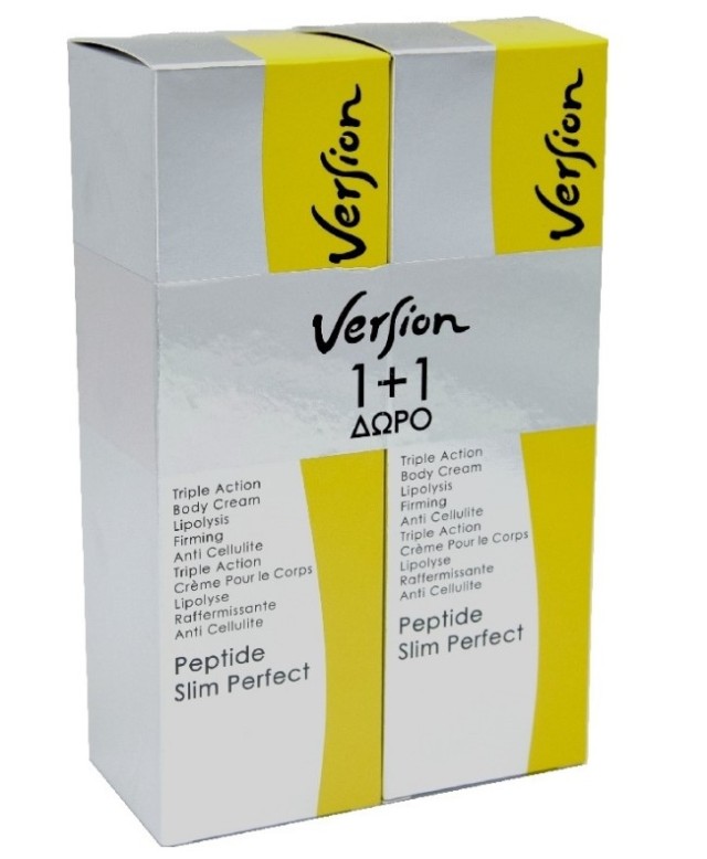 Version Promo Peptide Slim Perfect Κρέμα Για Την Κυτταρίτιδα και το Τοπικό Πάχος, 150ml + 150ml