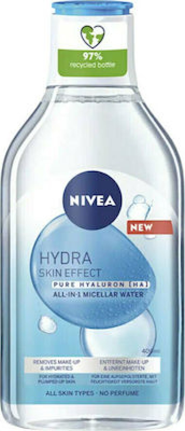Nivea Hydra Skin Effect Micellar Water Νερό Καθαρισμού Προσώπου & Ντεμακιγιάζ, 400ml