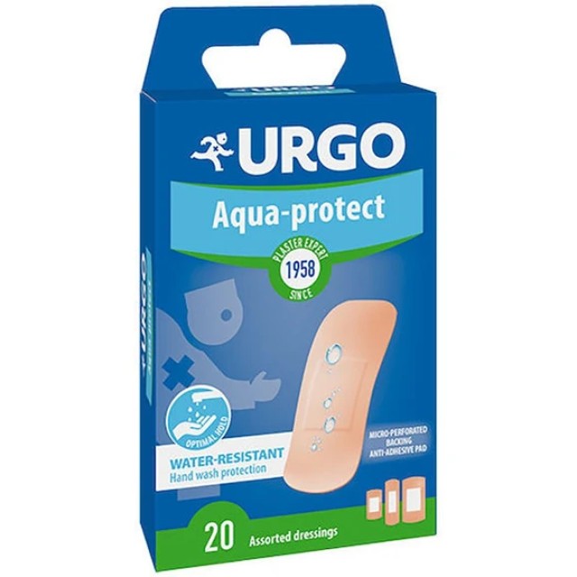 Urgo Aqua Protect Αδιάβροχα Αντισηπτικά Αυτοκόλλητα Επιθέματα, 20 Τ...