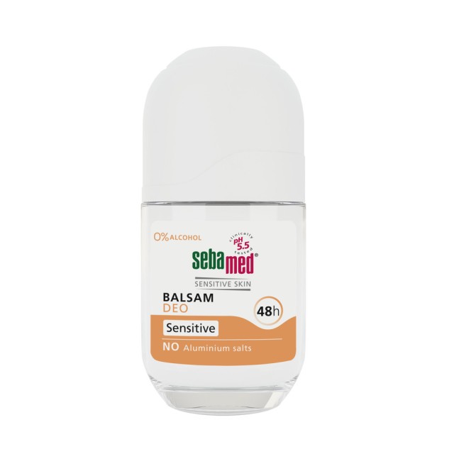 Sebamed 48h Balsam Deodorant Sensitive Roll-On Αποσμητικό για Eυαίσθητες Επιδερμίδες, 50ml