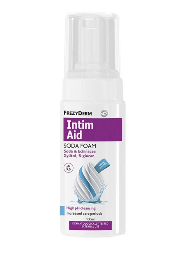 Frezyderm Intim Aid Soda Foam Αφρός Καθαρισμού για Ευαίσθητη Περιοχή, 100ml