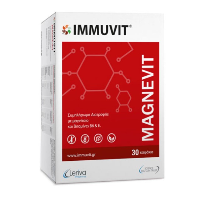 Leriva Magnevit Anti Leg Cramps Συμπλήρωμα Διατροφής Μαγνησίου, 30 ...