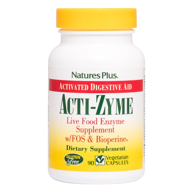 Natures Plus Acti Zyme 90 Φυτικές Κάψουλες