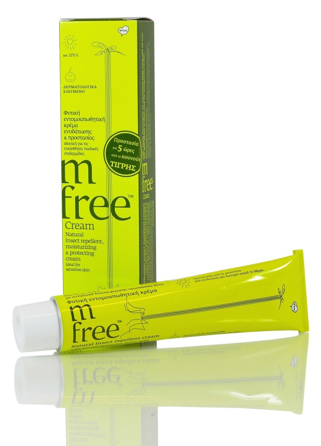 M Free Cream SPF6 Φυτική Εντομοαπωθητική Κρέμα, 60ml