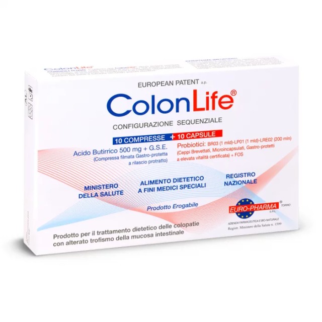 Bionat ColonLife Συμπλήρωμα Διατροφής με Βουτυρικό οξύ και Προβιοτι...
