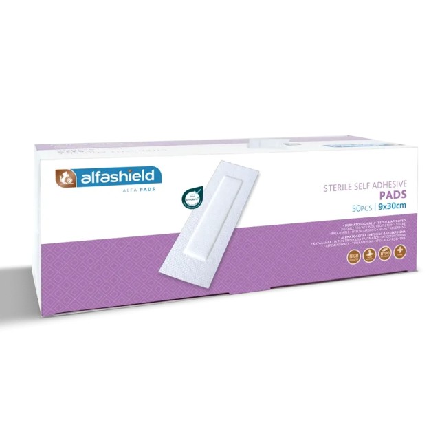 Alfashield Self Adhesive Pad Αποστειρωμένο Αντικολλητικό Υποαλλεργι...
