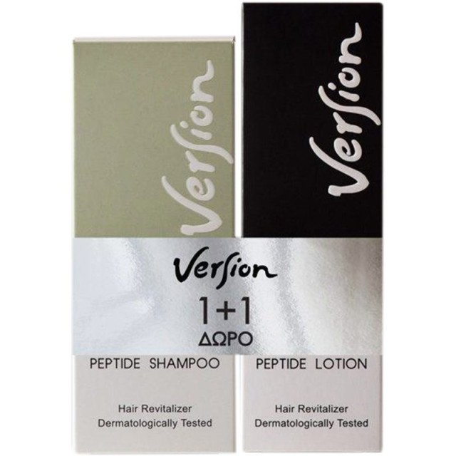 Version Peptide Lotion Λοσιόν Κατά Της Τριχόπτωσης 50 ml & Peptide Shampoo 200ml