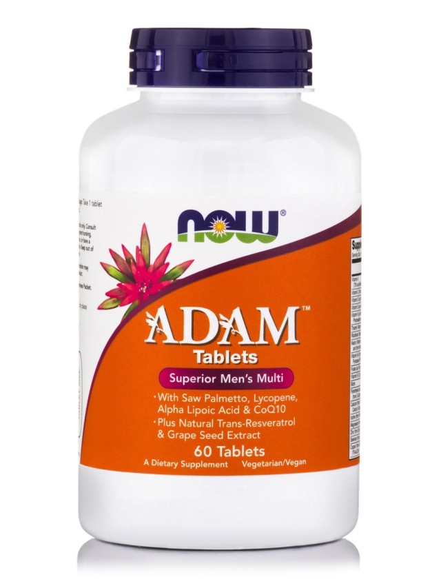 Now Adam Male Multi Πολυβιταμίνες Για Άνδρες, 60 Tαμπλέτες