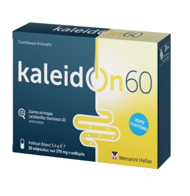 Kaleidon 60 270mg Προβιοτικό Συμπλήρωμα Διατροφής, 20 Κάψουλες