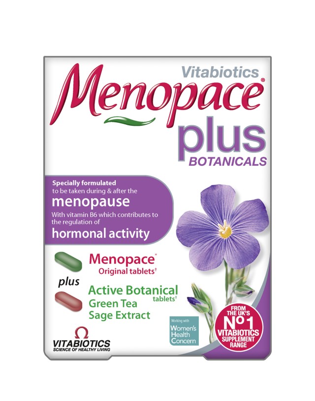 Vitabiotics Menopace Plus Για την Εμμηνόπαυση, 28 + 28 Κάψουλες