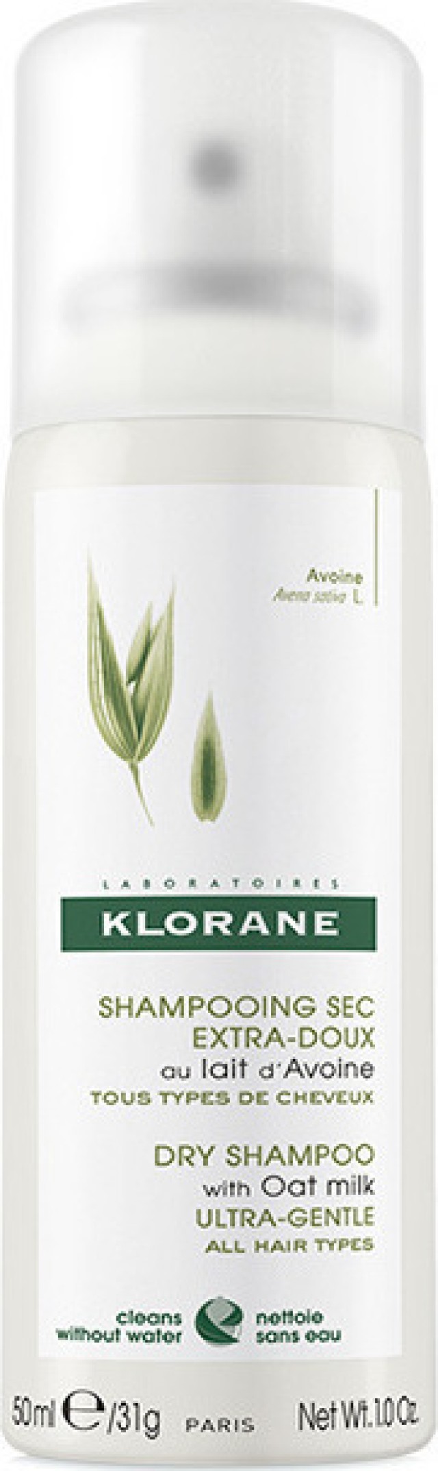 Klorane Avoine Dry Shampoo για κάθε τύπο μαλλιών με Γαλάκτωμα Βρώμης 50ml