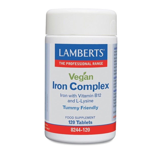 Lamberts Vegan Iron Complex, 120 Κάψουλες