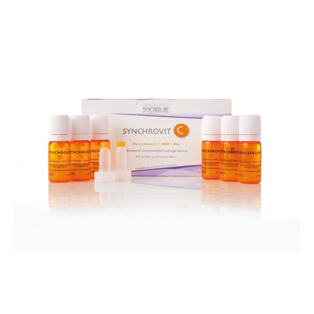 Synchroline Promo Synchrovit C Αντιγηραντικό Serum Προσώπου, 6 Φιαλ...