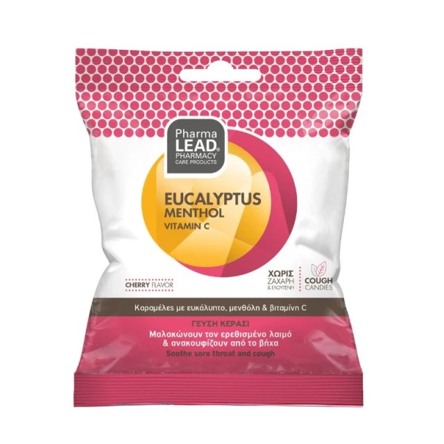 PharmaLead Eucalyptus, Menthol &  Vitamin C Καραμέλες με Γεύση Κερά...