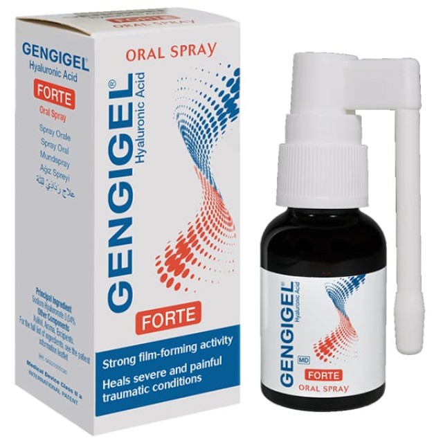 Gengigel Forte Oral Spray Hyaluronic Acid Σπρέι Καταπράϋνσης για Εκ...